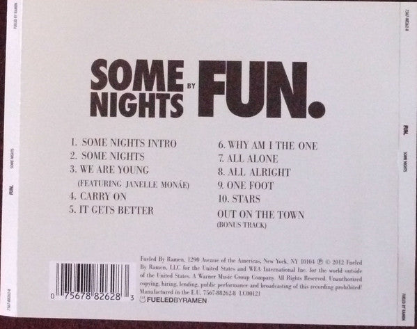 Fun. : Some Nights (CD, Album)