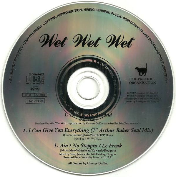 Wet Wet Wet : Love Is All Around (CD, Single)