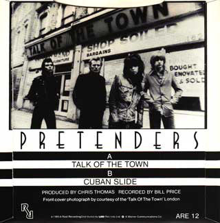 The Pretenders : Talk Of The Town (7", Single, Car)