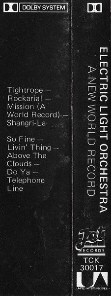 Electric Light Orchestra : A New World Record (Cass, Album)
