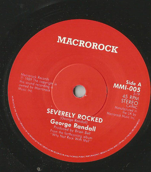 George Randall (2) : Severely Rocked (7", Single)