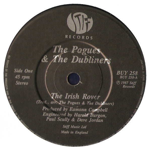 The Pogues & The Dubliners : The Irish Rover (7", Single, Glo)