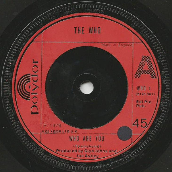 The Who : Had Enough / Who Are You (7", Single, Inj)