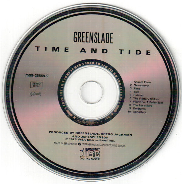Greenslade : Time And Tide (CD, Album, RE)