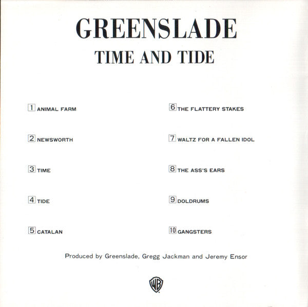 Greenslade : Time And Tide (CD, Album, RE)