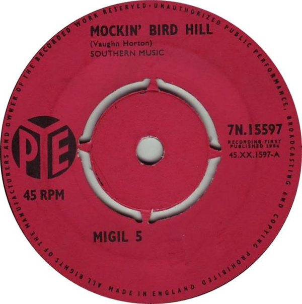 Migil Five : Mockin' Bird Hill (7", Single, Kno)