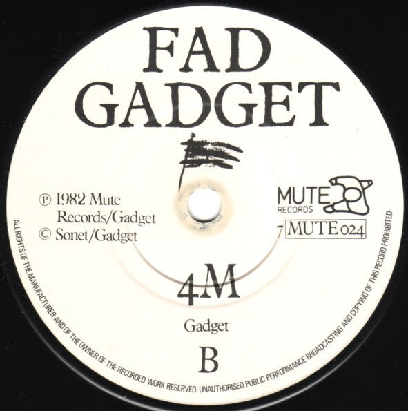 Fad Gadget : Life On The Line (7", Single)