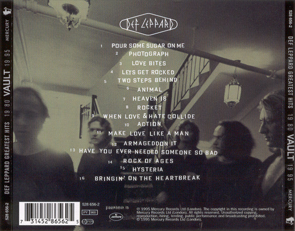 Def Leppard : Vault (Def Leppard Greatest Hits 1980-1995) (CD, Comp)