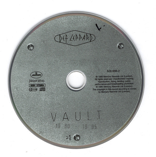 Def Leppard : Vault (Def Leppard Greatest Hits 1980-1995) (CD, Comp)