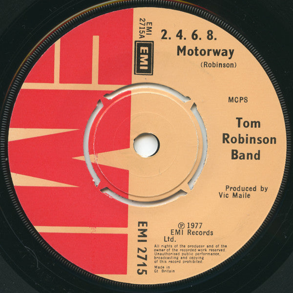 Tom Robinson Band : 2-4-6-8 Motorway (7", Single)