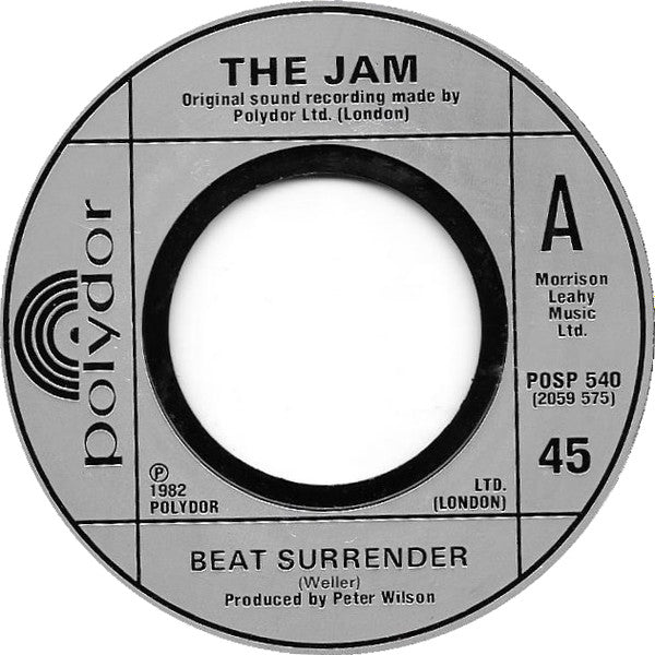 The Jam : Beat Surrender (7", Single)