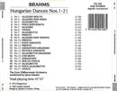 Johannes Brahms / Győri Filharmonikus Zenekar Conducted By Janos Sandor : Hungarian Dances Nos. 1-21 (CD, Album, RE, RM)