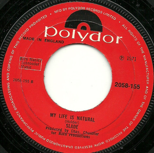 Slade : Coz I Luv You (7", Single)