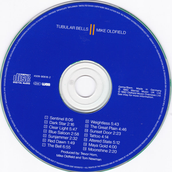 Mike Oldfield : Tubular Bells II (CD, Album)