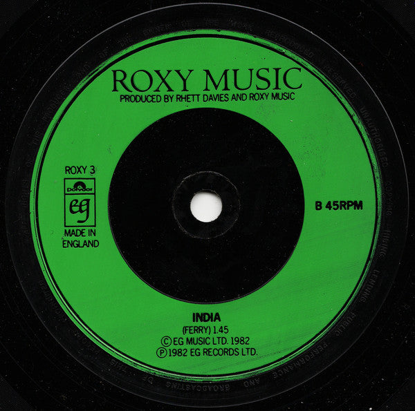 Roxy Music : More Than This (7", Single)