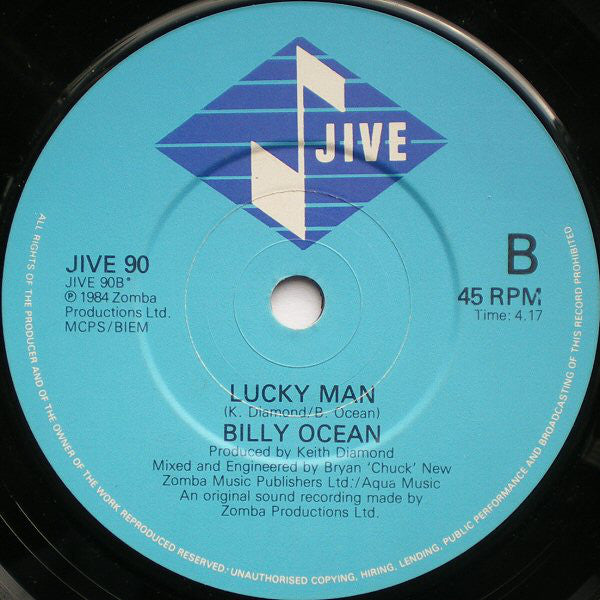 Billy Ocean : Suddenly (7", Single)