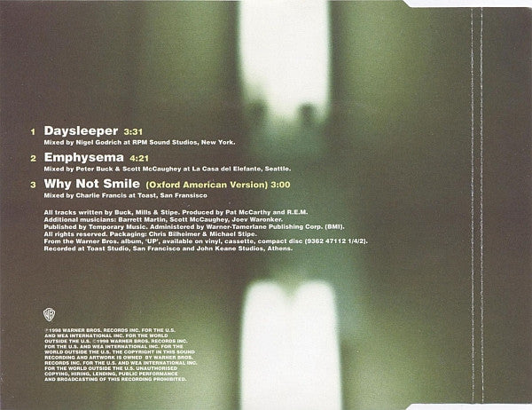 R.E.M. : Daysleeper (CD, Single)