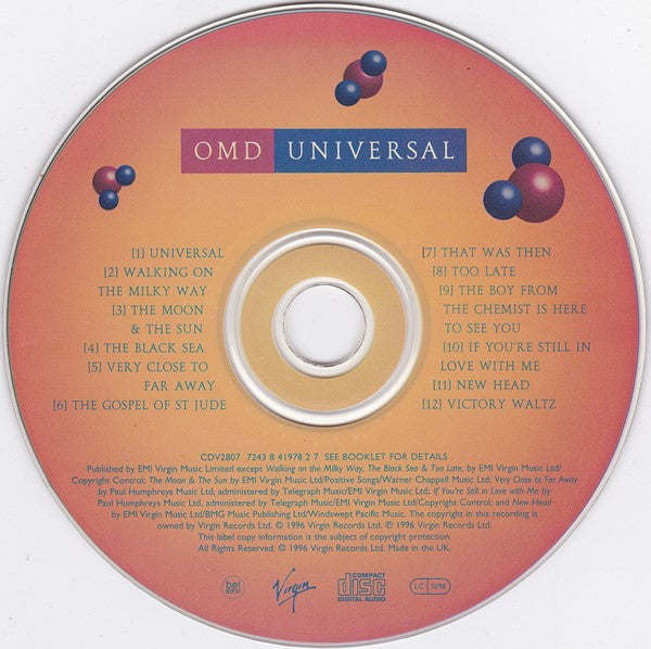 Orchestral Manoeuvres In The Dark : Universal (CD, Album, Swi)