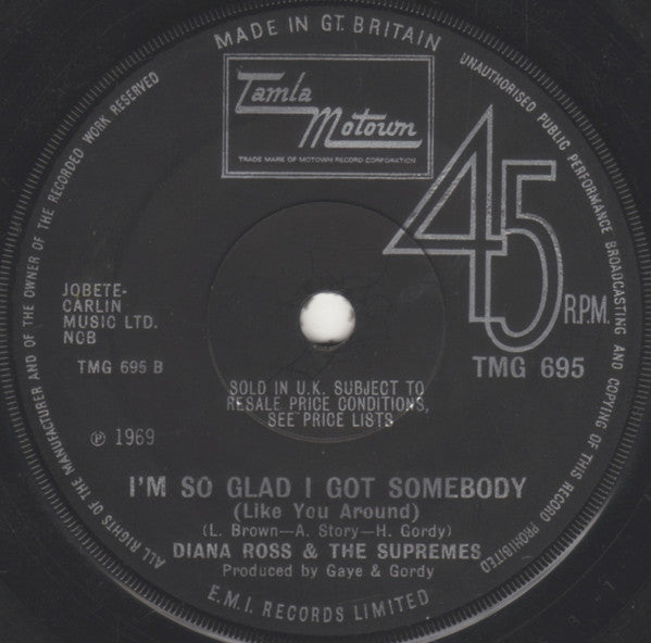 The Supremes : I'm Livin' In Shame (7", Single, Sol)