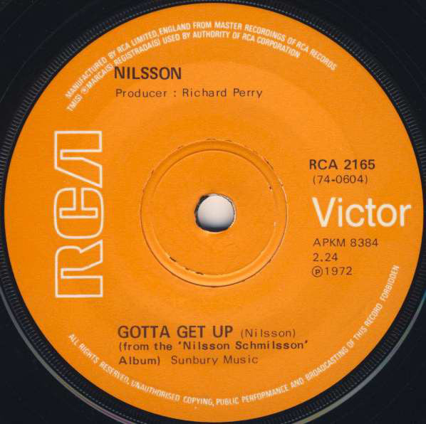 Harry Nilsson : Without You (7", Single, Sol)