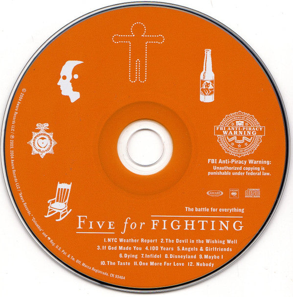 Five For Fighting : The Battle For Everything (CD, Ltd + CD, Enh)