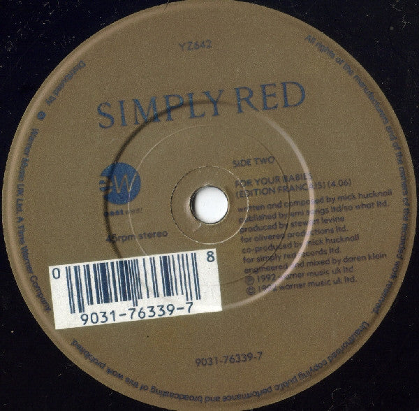 Simply Red :  For Your Babies  (7", Single)