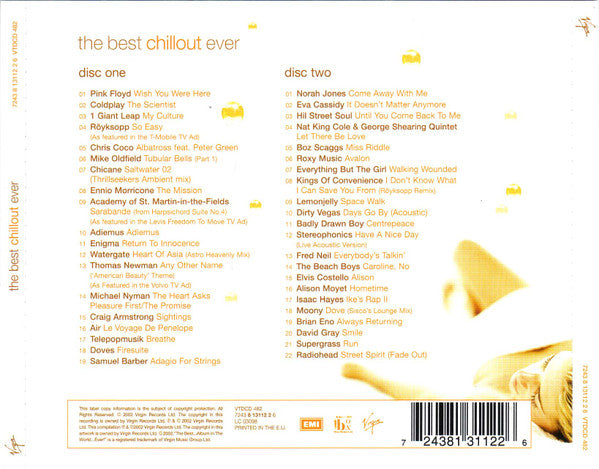Various : The Best Chillout Ever  (2xCD, Comp)