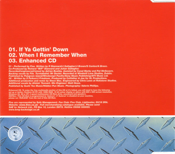 Five : If Ya Gettin' Down (CD, Single, Enh)