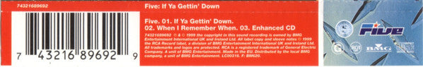 Five : If Ya Gettin' Down (CD, Single, Enh)