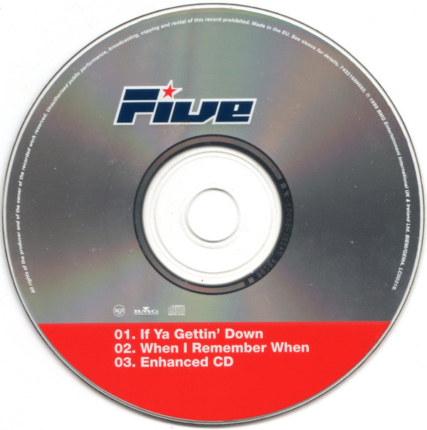 Five : If Ya Gettin' Down (CD, Single, Enh)