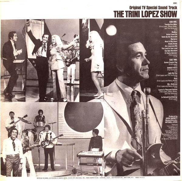 Trini Lopez Featuring The Ventures + Nancy Ames : The Trini Lopez Show (LP, Album, CTH)