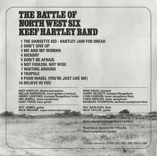 Keef Hartley Band* : The Battle Of North West Six (CD, Album, RE)