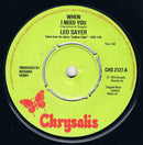 Leo Sayer : When I Need You (7", Single, Pus)