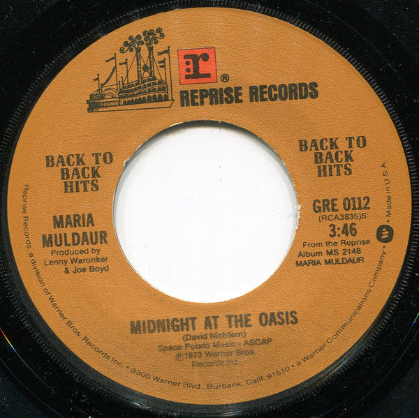 Maria Muldaur : Midnight At The Oasis / Don't You Feel My Leg (Don't You Make Me High) (7", Single)