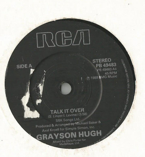 Grayson Hugh : Talk It Over (7", Single)