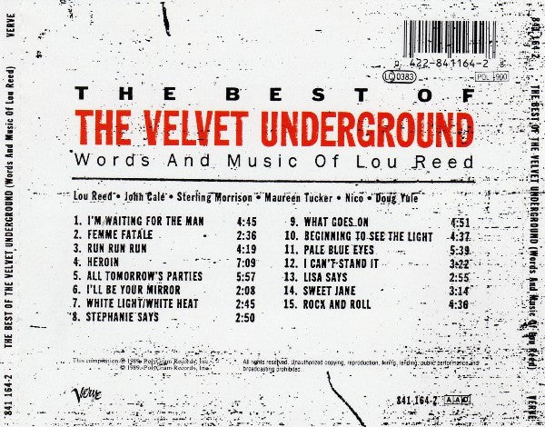 The Velvet Underground : The Best Of The Velvet Underground (Words And Music Of Lou Reed) (CD, Comp)