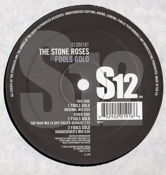 The Stone Roses : Fools Gold (12")