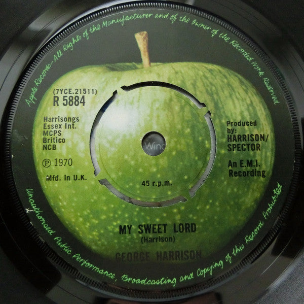 George Harrison : My Sweet Lord  (7", Single, 4 P)