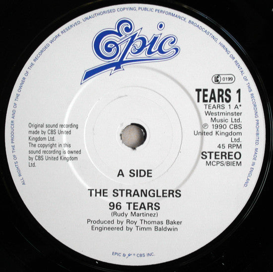 The Stranglers : 96 Tears (7", Single)