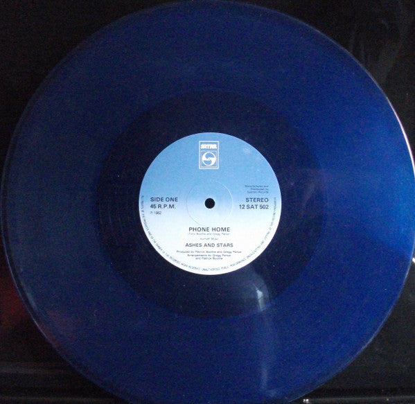 Ashes And Stars : Phone Home (12", Single, Blu)