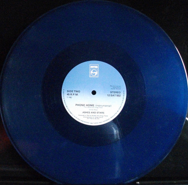 Ashes And Stars : Phone Home (12", Single, Blu)