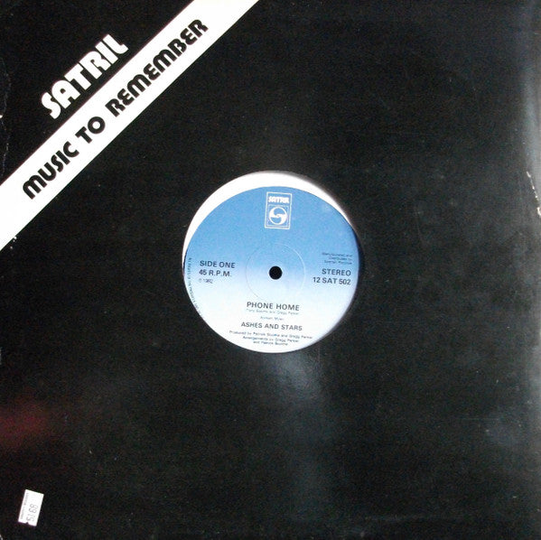 Ashes And Stars : Phone Home (12", Single, Blu)