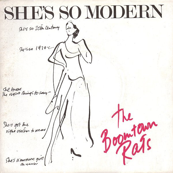 The Boomtown Rats : She's So Modern (7", Single)