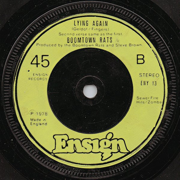 The Boomtown Rats : She's So Modern (7", Single)