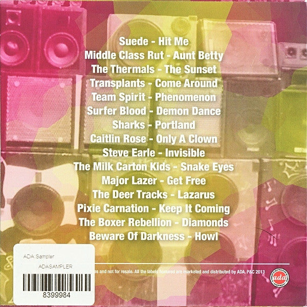 Various : ADA Sampler Spring 2013 (CD, Comp, Promo)