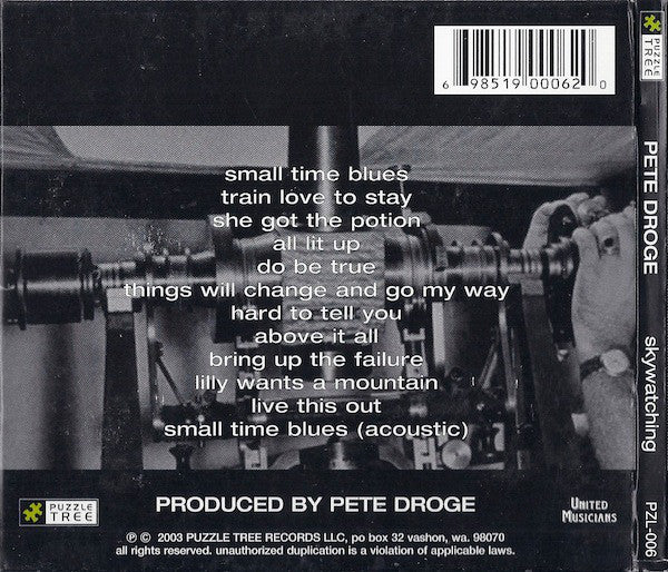 Pete Droge : Skywatching (CD, Album, Dig)