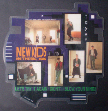 New Kids On The Block : Let's Try It Again / Didn't I (Blow Your Mind) (7", Shape, Ltd, Pic)