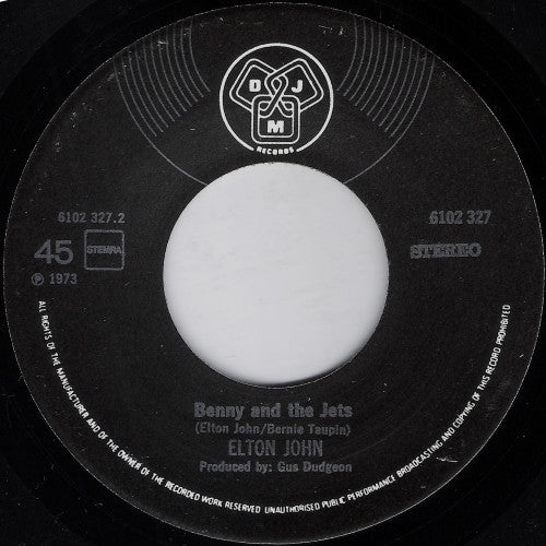 Elton John : Candle In The Wind / Bennie And The Jets (7", Single, mis)