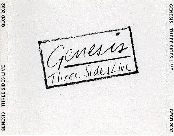 Genesis : Three Sides Live (2xCD, Album, M/Print, RE)