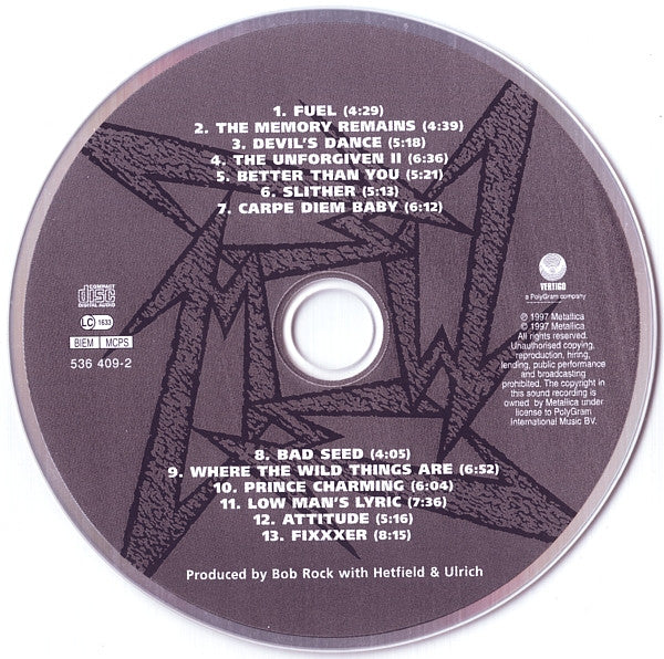 Metallica : Reload (CD, Album, RP)